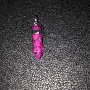 purple and black chakra crystal necklace